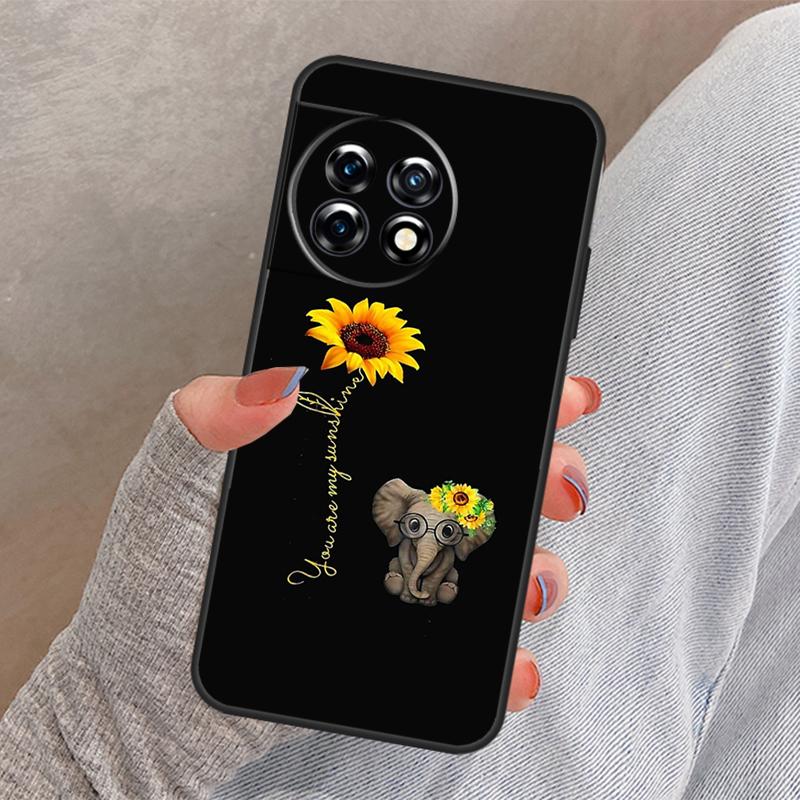 Beautiful Yellow Sunflower Cover For OnePlus 12 12R 13 13R 11 10 Pro 8T 10T OnePlus Nord 4 CE 3 2 Lite N30 N20 N10 Case