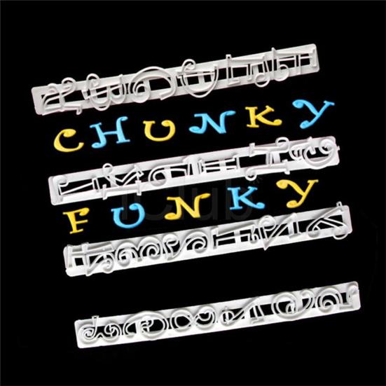 6шт помадка украшения резак торт номер письмо инструмент плесень Sugarcraft