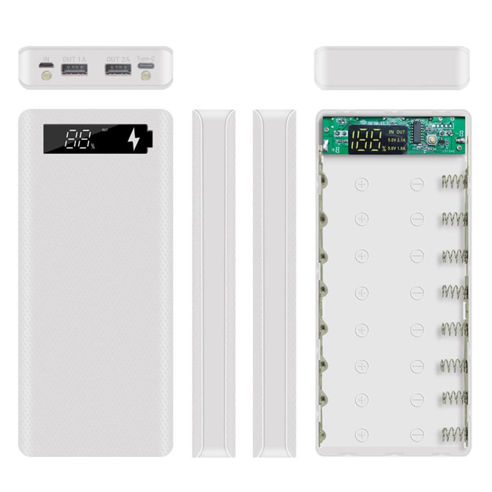 Портативный USB 18650 ЖК-дисплей DIY Mobile Power Bank Case Micro Корпус