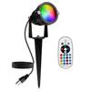 RGB Прожекторы Уличный Светодиодный Прожектор с Пультом Дистанционного Управления 12 Вт Изменение Цвета RGB Ландшафтный Напольный