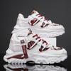 2025 new spring breathable net shoes trendy brand versatile casual sports shoes student non-slip height increase trendy men's dad shoes