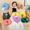 Cartoon U-Shaped Neck Pillow for Office, School, Travel, and Driving - Portable with Printed Logo