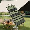 Подвесная сумка для хранения для кемпинга, органайзер для столовых приборов из холста, карман для салфеток