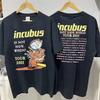 Футболка группы Incubus, Футболка Incubus Tour 2011, Двусторонняя черная унисекс футболка, Репринт S-5XL, Унисекс футболка
