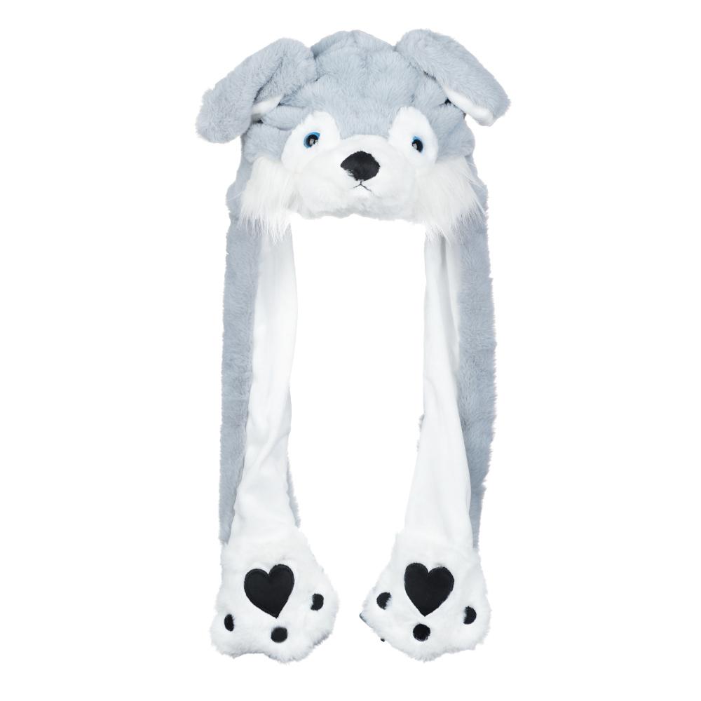 Милая двигающаяся прыгающая теплая шапка с ушками животных, забавная шапка, кролик, нажимной аэроподушка, плюшевая