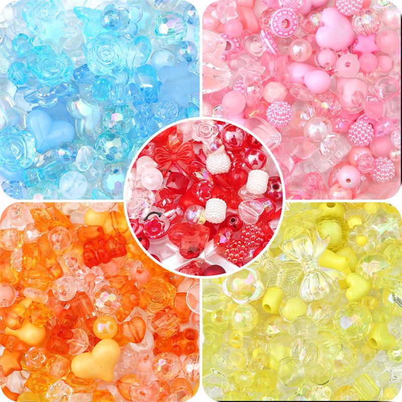 Baroque Style Acrylic Beads for DIY Bracelets and Accessories