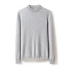 100 Pure Cashmere Shirt Solid Color Flat Semi-turtleneck Sweater Basic Knitting Men