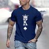 2024 Fashion Crown K Graphic Print T-Shirt Oversized Loose Men's Short Sleeve Clothing Casual Men's T-Shirts Top New Menswear