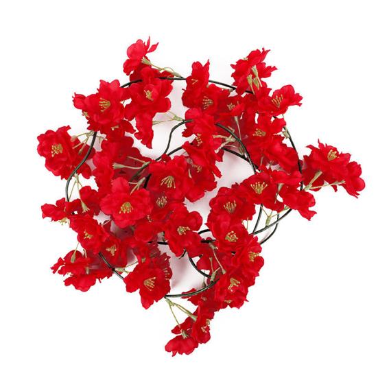 200 см искусственные цветы вишни виноградная лоза свадебная арка вечерние украшения стены