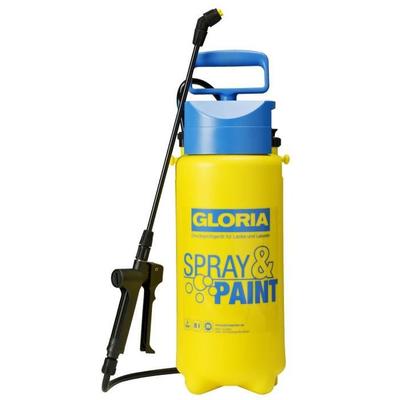 Gloria Spray& Ручной распылитель;Краска 5 л - 3 бара - Клапан и плоскоструйная насадка - Уплотнения Viton