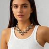 1 Piece Irregular Size Metal Ball Necklace, Niche Unique Style, Suitable for Daily Wear / Street Style / Party Accessories