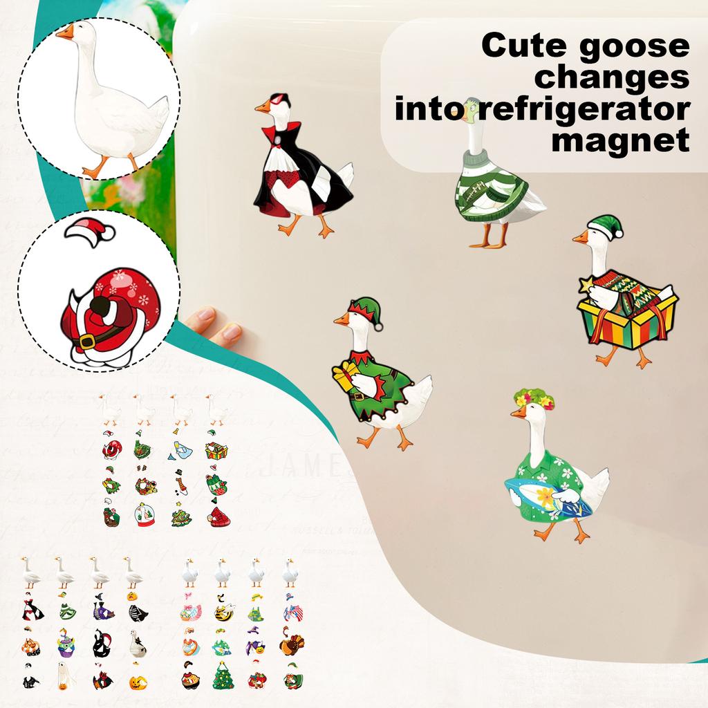 Cute Dress-Up Fridge Magnet Holiday Locker Mailbox Magnetic Car Sticker
