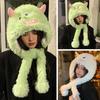 Funny Plush Hat Cartoon Design Super Soft Ultra-Thick Friendly To Skin Windproof Adorable Thermal Plush Cap Headwear