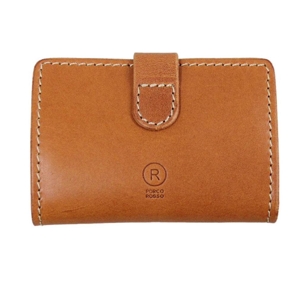 Card Case Slim Genuine Leather Tochigi Leather Bellows Book Type Thin Compact Large Capacity Card Holder Brand Card Holder Made In Japan [Porco Rosso]