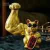 Крепкая фигурка кошки: Сильный, Счастливый Приветственный Подарок для Магазинов с Функциональным Украшением-Кассовым Аппаратом