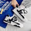 Fashion Casual Platform Sneakes Designer Shoes for Men Two-tone Lace Up Trainers Fashion Student Sneakes Mens Vulcanized Tenis Masculino