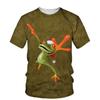 Summer 3D Funny Tree Frog Graphic T Shirts For Men Fashion Casual Animal Print T Shirt Personality Interesting Trend T-shirt
