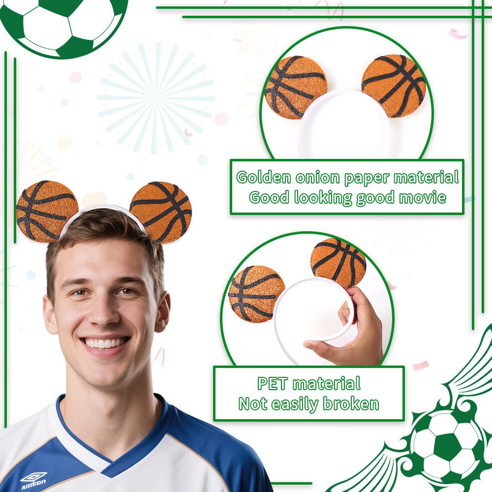 World Cup Football Theme Party Decoration Headband Fan Cheering Photo Prop Basketball Football Headband