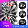 Для VW Volkswagen Jetta MK5 Golf 4 шт. 56 мм 60 мм 65 мм Наклейка на центральный колпачок колеса автомобиля Аксессуары Для Volkswagen Tiguan Bora POL