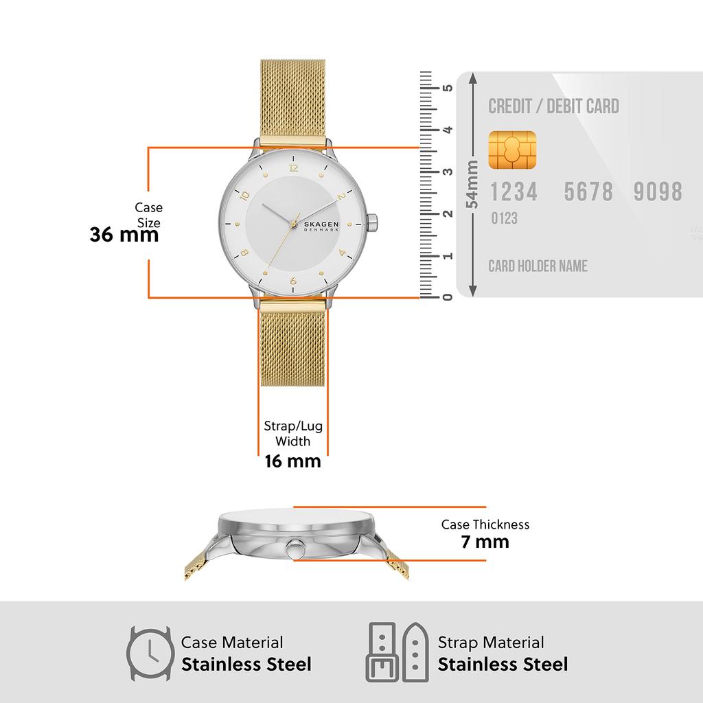 Часы RIIS SKW3092 Gold [Skagen] женские