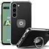 Protective Case - BOOLING - for Samsung Galaxy A05s - Transparent - Black - Reinforced Corners