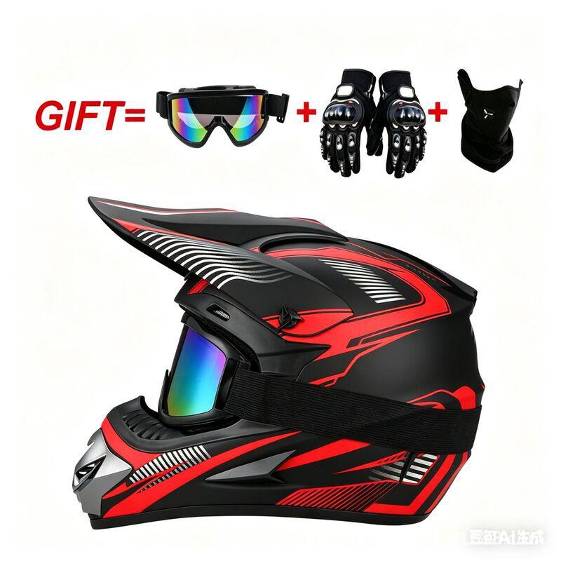 Full Face Mountain Bike Helmet Downhill Cycling ATV Dirt Youth Adult ABS Safety Gear
