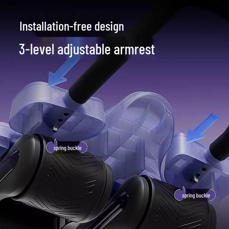 Automatic Rebound Ab Roller: Four-Wheel Abdominal Trainer for Home Slimming and Muscle Exercise