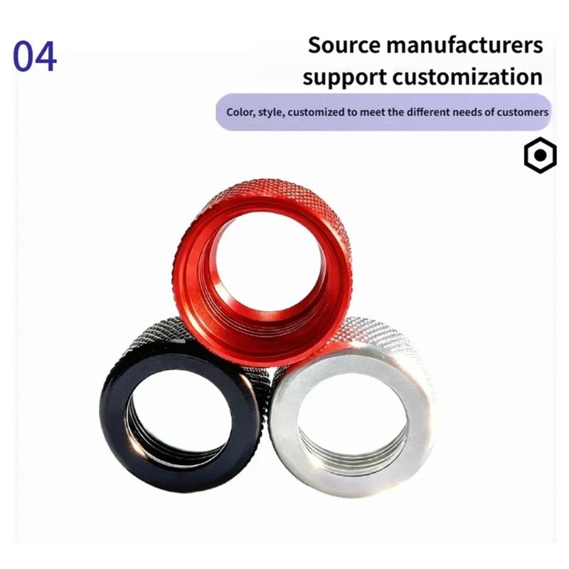 Strong 17mm Ball Joint Fastening Nut Aluminum Locking Nut Suitable for Rotating Phone Car Mounts & Tablet Holders