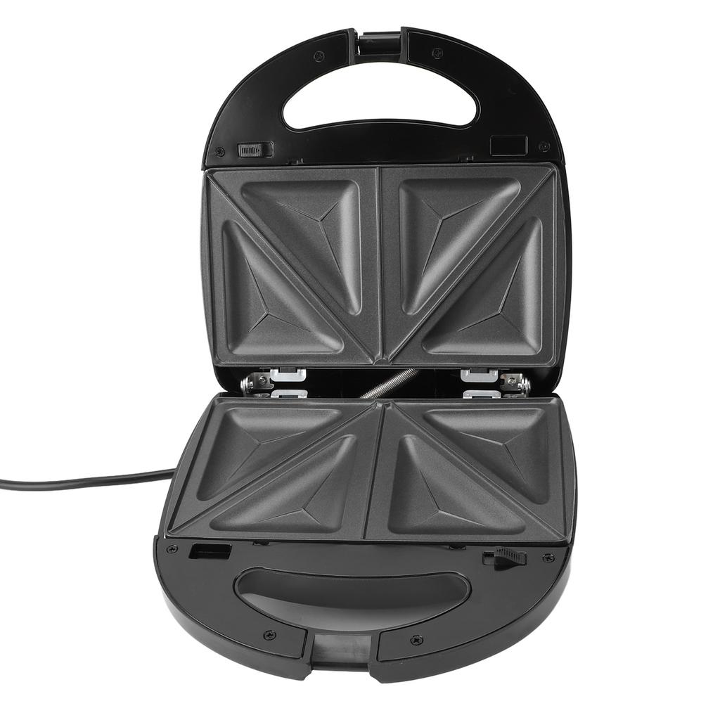 Электрическая вафельница мощностью 750 Вт, пресс для панини, решетка для выпечки в форме ореховой скорлупы, со съемной крышкой