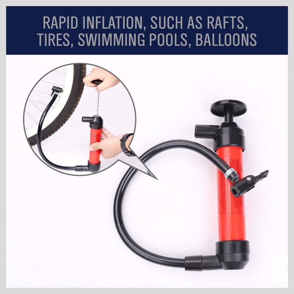 HORUSDY Multi-Use Siphon Fuel Transfer Pump Kit For Gas Oil And Liquids