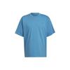 Originals Solid Color Logo Embroidery Crew Neck Short Sleeve T-Shirt Men Tops Blue HC4514