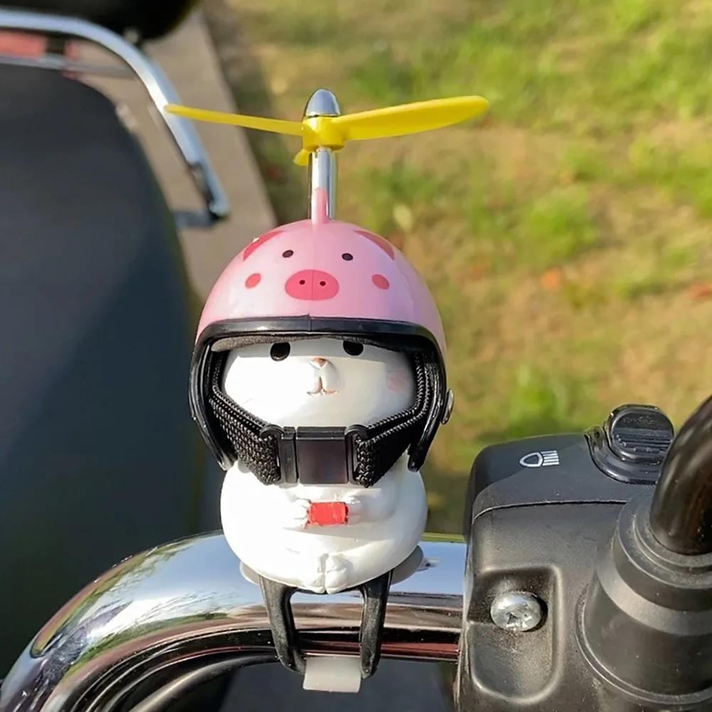 Мотоциклетный руль, шлем с котом, декоративный велосипед, электрический, милый мультфильм с пропеллером для шлема, украшения, аксессуары для верховой езды