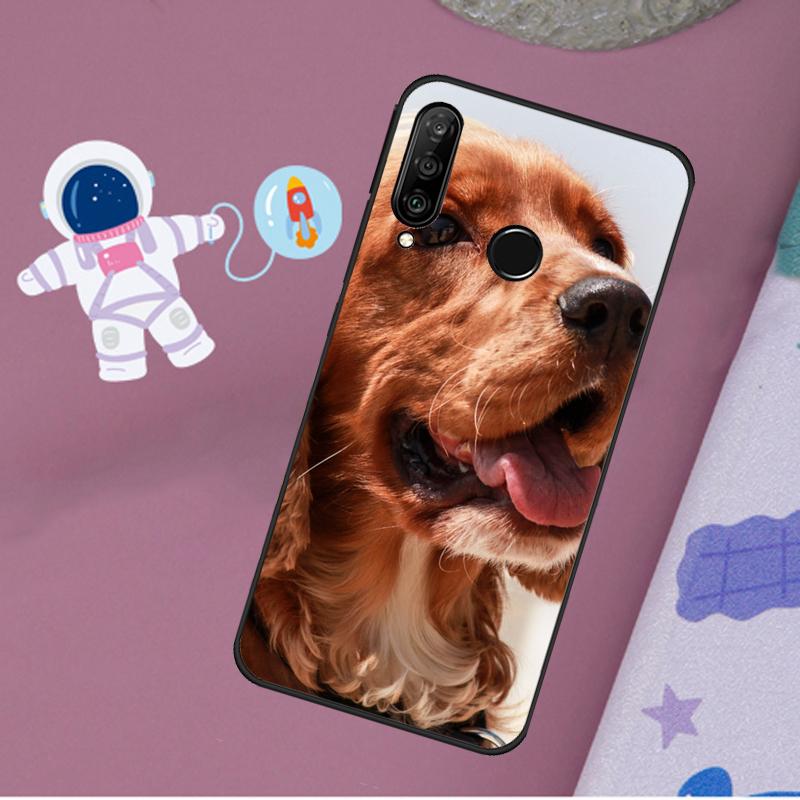 Чехол для телефона Huawei Nova 11i 7i 8i 12i 12s Y73 Y70 Y90 Y60 Y72 Y61 Y91 9 10 SE P40 Lite P30 Pro с изображением собаки кокер-спаниеля