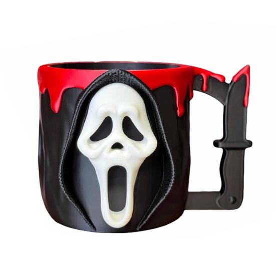 Держатель для пинты мороженого Держатель для ложки ужасов Многоразовые контейнеры для мороженого Держатель для пивной банки Подарки для фильмов ужасов