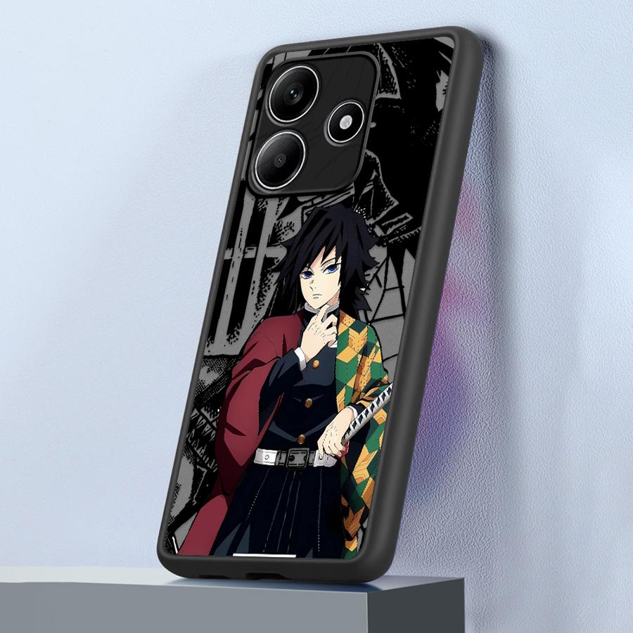 Чехол-накладка для телефона Funda Back для Xiaomi Redmi Note 14 11 9S 14C A4 13C 10 12 13 Pro Plus Аниме Клинок, рассекающий демонов