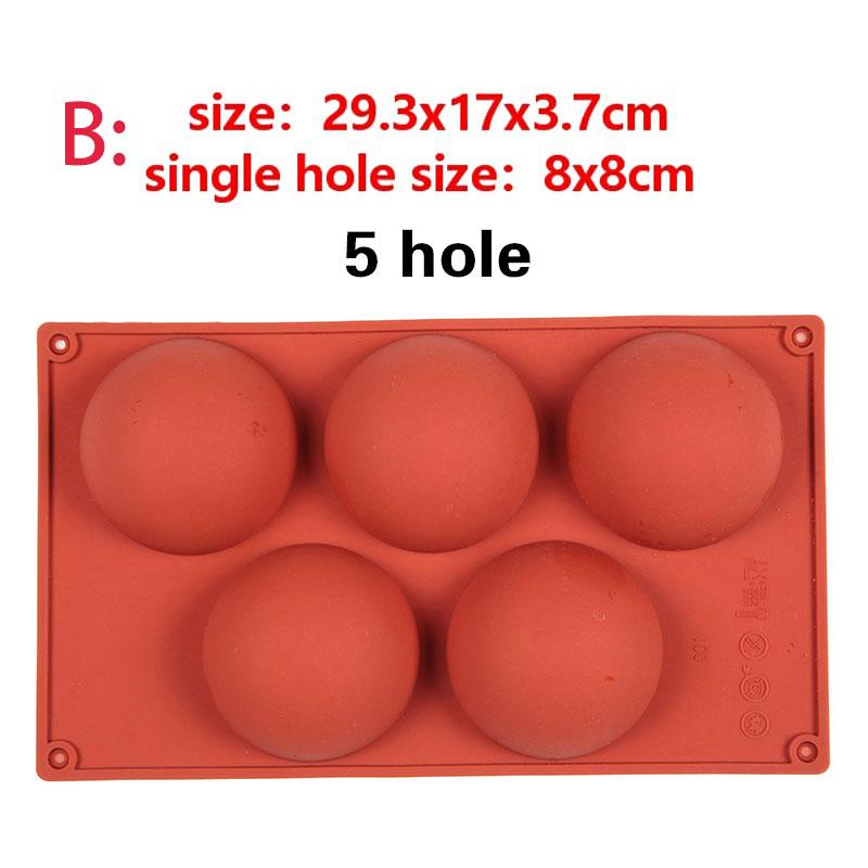 1 шт., шарообразная сферическая форма для выпечки помадки для торта, кондитерских изделий, украшения своими руками, силиконовая форма для шоколадных конфет, круглая форма для десерта