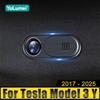 Для Tesla Model 3 YXS 2017-2019 2020 2021 2022 2023 2024 2025 крышка автомобильной камеры защищает конфиденциальность протектор веб-камера слайд наклейка