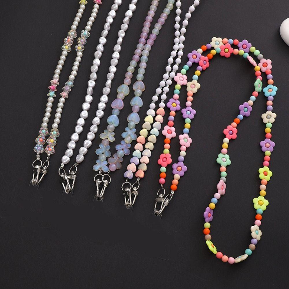 Beading Lanyard Neck Cord Crossbody Cellphone Strap Necklace Phone Lanyard Phone Strap Phone Chain