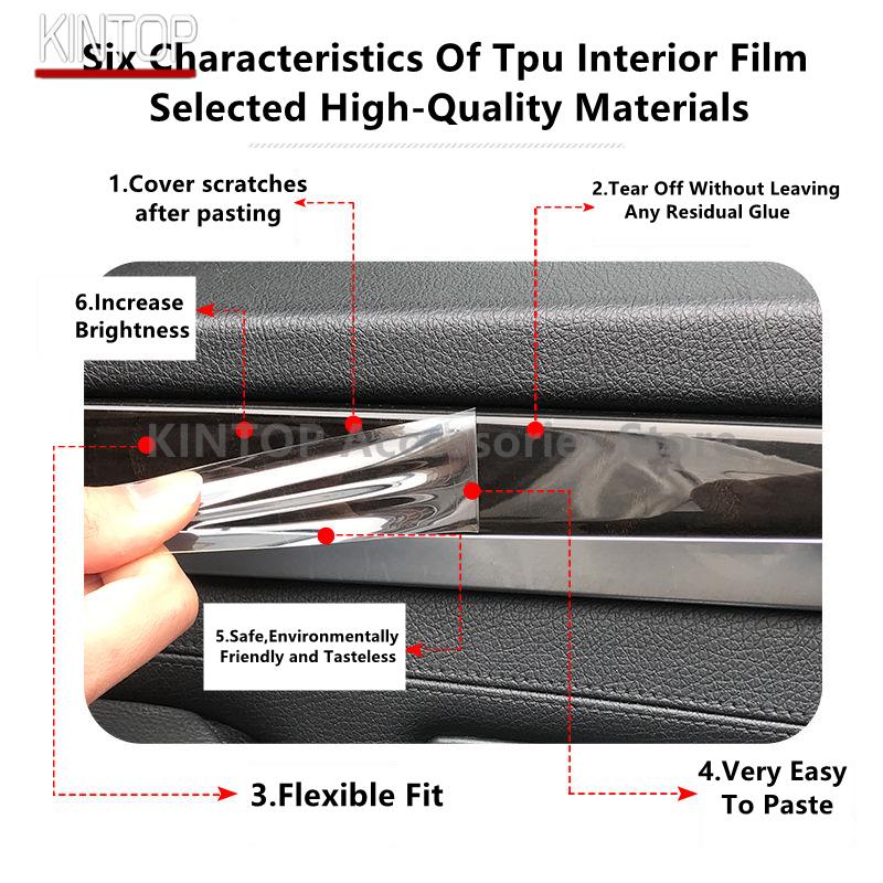 For MERCEDES-BENZ CLE 23-25 C236 A236 Car Interior Center Console Transparent TPU Protective Film Anti-scratch Repair Accessory