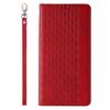 Samsung Galaxy S23+ Magnetic Strap Wallet Case with Stand & Lanyard - Red Cover