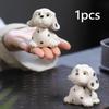Статуэтка собаки-далматинца, миниатюрная фигурка чайного питомца, декоративное украшение, скульптура животного для влюбленных