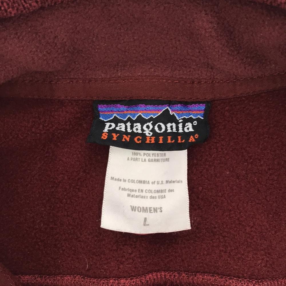 Patagonia 25342F5 Куртка на молнии L Красная серия С флисовой подкладкой Для улицы Женская Б/у