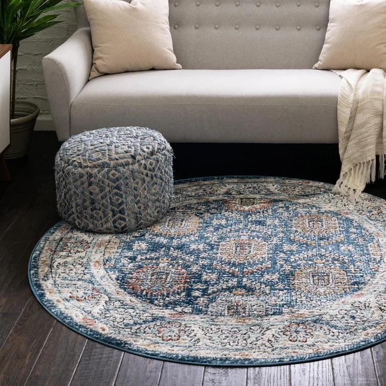 Круглый ковер для гостиной, приятный к коже и износостойкий, коврик для журнального столика, прикроватный ковер для спальни