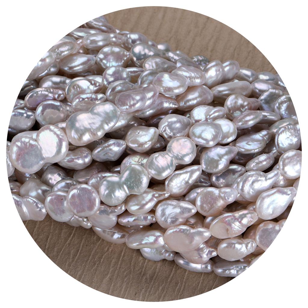 Natural freshwater baroque pearls 1112mm Irregular flat flakes DIY Handmade beaded necklaces and bracelets