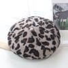 Осенне-зимняя шапка с леопардовым принтом женская шапка-берет модная теплая шляпа художника художественная универсальная шляпа-тыква