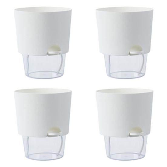 Цветочный горшок Yousheng с дренажными отверстиями, отверстием для залива воды, автоматическим самополивом, гидропонным цветочным горшком, прозрачным основанием, гидропонной посадкой