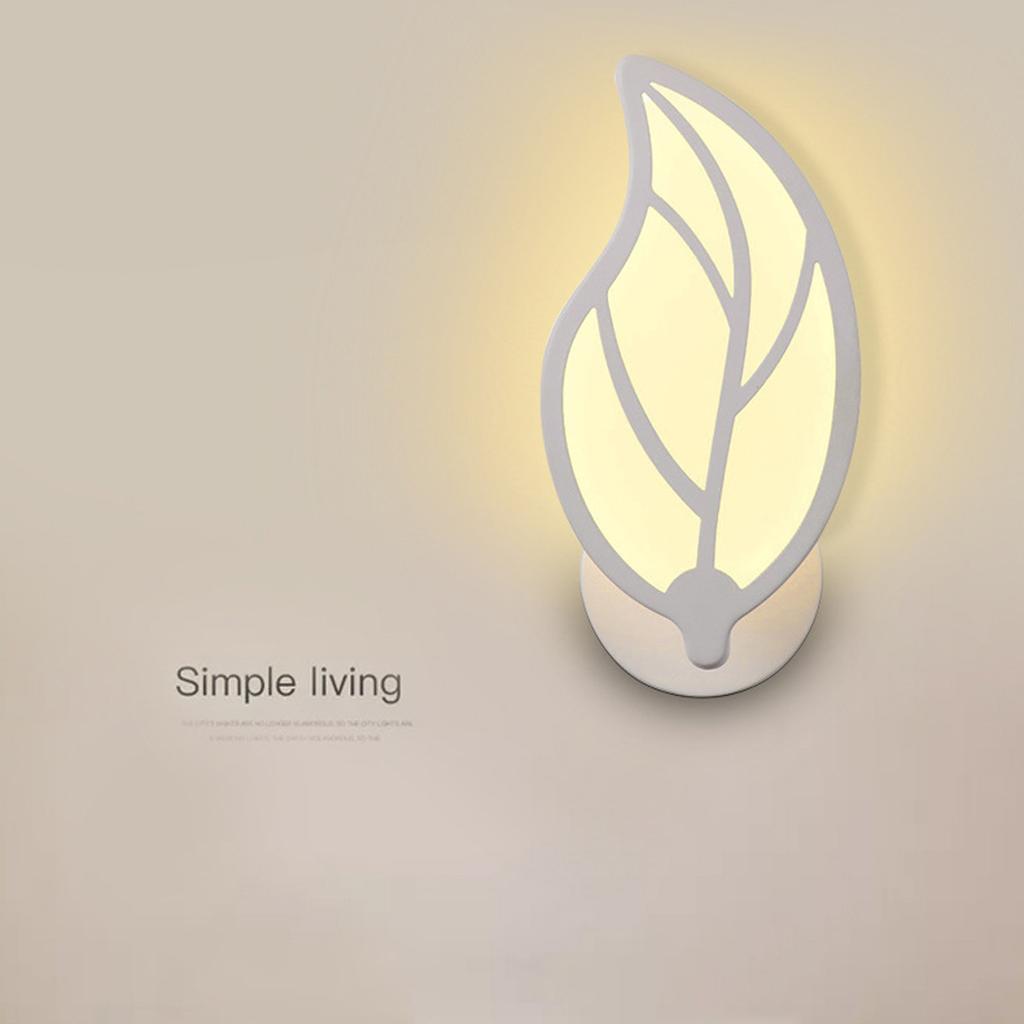 Leafshaped LED Wall Light Modern Design In Metal And AcrylicBedroom,hallway