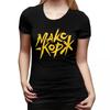 Футболка для фанатов Макса Коржа Makc Kop с круглым вырезом, уличный стиль, женские футболки, короткая летняя одежда, топы