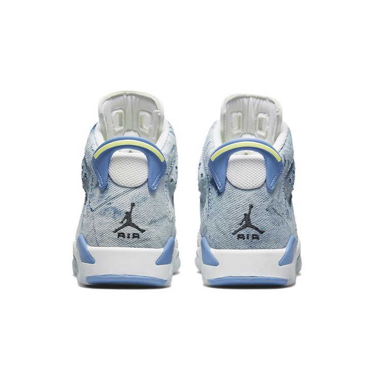 Детские кроссовки Air Jordan 6 Retro GS Washed Denim 2022 Blue White Dutch-Blue DM9045-100