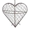 Bird Nesting House Bird Nesting Heart Holder Metal Birdhouse with Hook Hummingbird Nest Material Station for Wild Birds Outdoor
